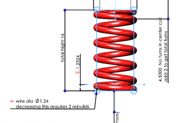 CAD model of a Spring